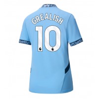 Camisa de Futebol Manchester City Jack Grealish #10 Equipamento Principal Mulheres 2024-25 Manga Curta